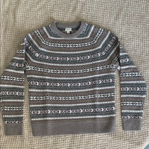 J. Crew Other - J. Crew Gray 100% Merino Wool Crewneck Sweater